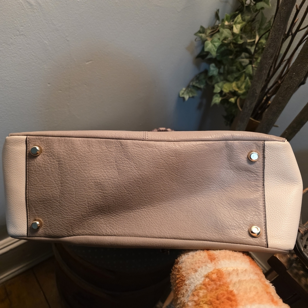 COACH MORGAN COLORBLOCK SATCHEL WITH PYTHON EUC - image 10